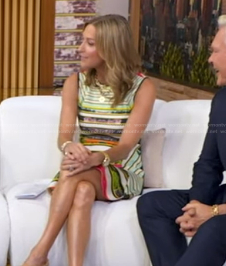 Lara’s space dye mini dress on Good Morning America