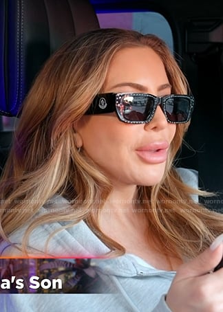 Larsa’s black studded sunglasses on The Real Housewives of Miami