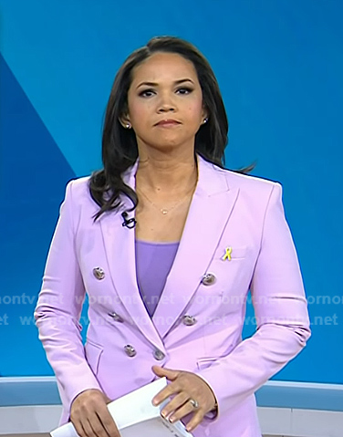 Laura’s pink double breasted blazer on Today