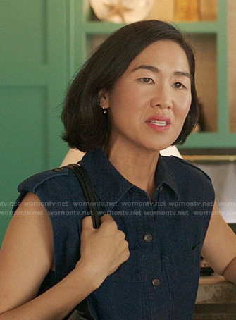 Laurel’s denim jumpsuit on The Summer I Turned Pretty