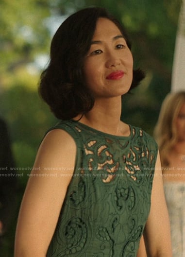 Laurel’s green lace dress on The Summer I Turned Pretty