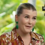 Lauren Herbert’s floral print dress on Access Hollywood