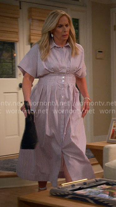 Leanne’s striped shirtdress on Leanne