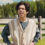 Lee’s striped vest on My Life with the Walter Boys
