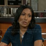 Leslie’s denim jumpsuit on Beyond the Gates