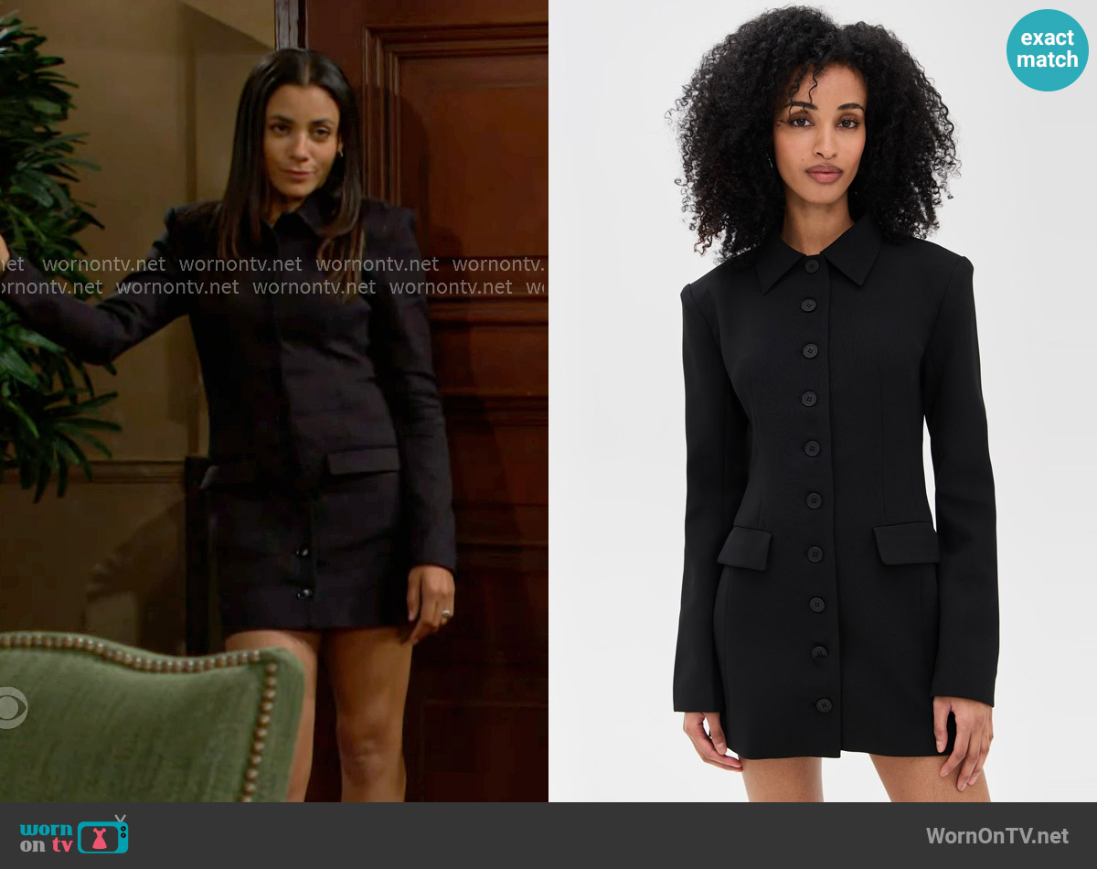Lioness Cheri Mini Dress worn by Daphne Rose (Murielle Hilaire) on The Bold and the Beautiful