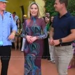 Lynn Martinez’s marble print mesh dress on Good Morning America