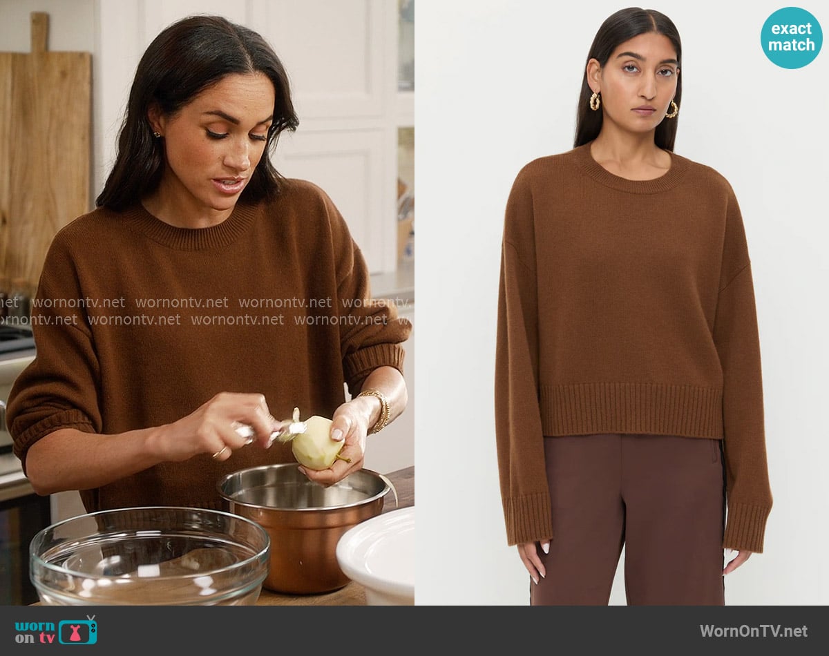 Loeffler Randall Lana Sweater worn by Meghan Markle on With Love Meghan