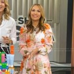 Lori’s floral print mini dress on Good Morning America