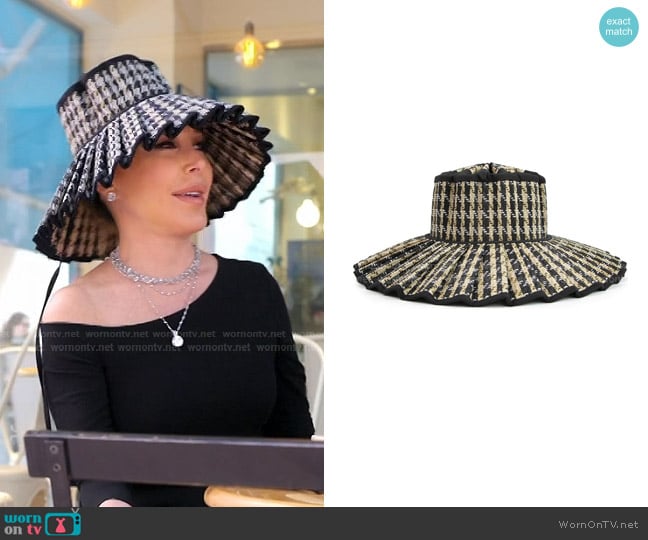 Lorna Murray Roma Luxe Capri Maxi Hat worn by Marysol Patton (Marysol Patton) on The Real Housewives of Miami