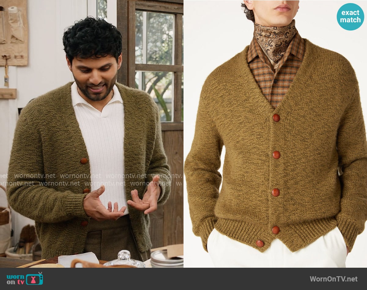 Loro Piana Gnifetti Cardigan worn by Jay Shetty on With Love Meghan