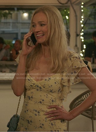 Lucinda’s yellow floral flutter sleeve dress on The Summer I Turned Pretty