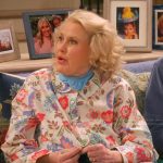 Mama Margarette’s floral blouse on Leanne