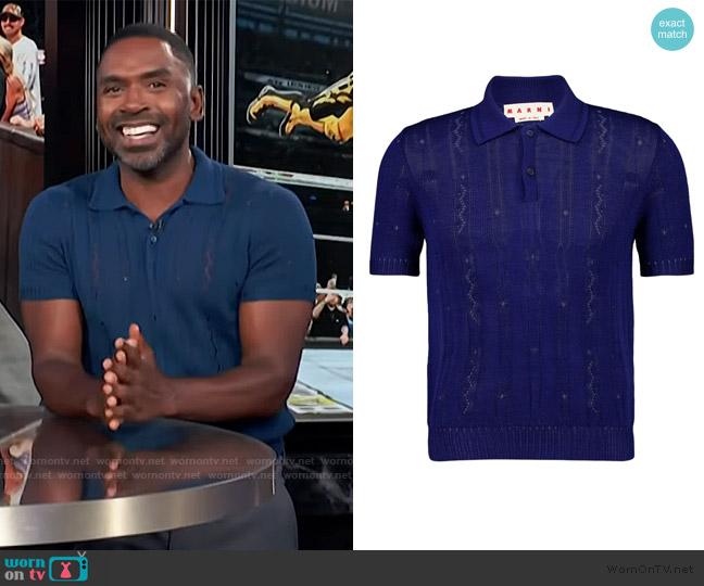 Marni Polo Neck worn by Justin Sylvester on E! News