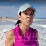 Meg Oliver’s pink cowl neck top on CBS Mornings
