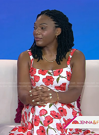 Minaa B.’s poppy print dress on Today