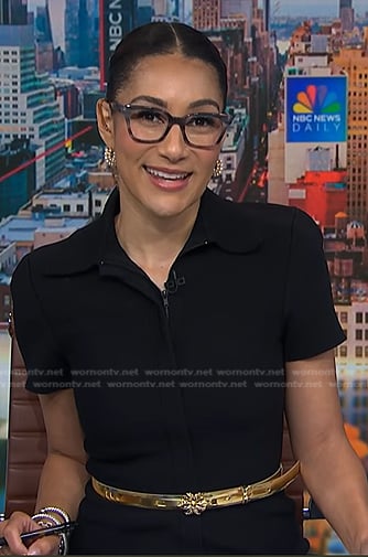 Morgan’s black zip dress on NBC News Daily
