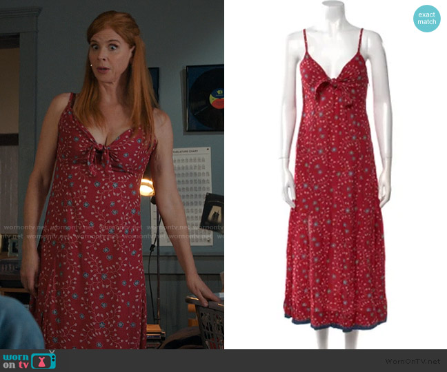 Natalie Martin Floral Print Long Dress worn by Katherine Walter (Sarah Rafferty) on My Life with the Walter Boys