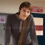 Nathan’s gray long sleeve henley on My Life with the Walter Boys
