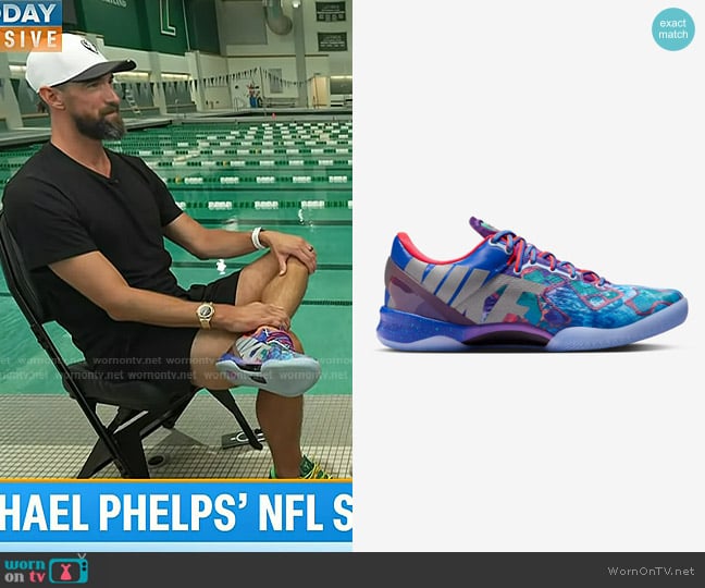 Nike Kobe VIII Protro What The Sneakers in Multi-color worn by Michael Phelps on Today
