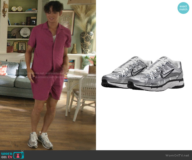 Nike P-6000 Shoes in Metallic Silver Metallic Silver Sail worn by Steven (Sean Kaufman) on The Summer I Turned Pretty