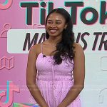 Dana Samuel’s pink eyelet dress on Today