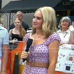 Andrea Canning’s pink floral maxi dress on Today