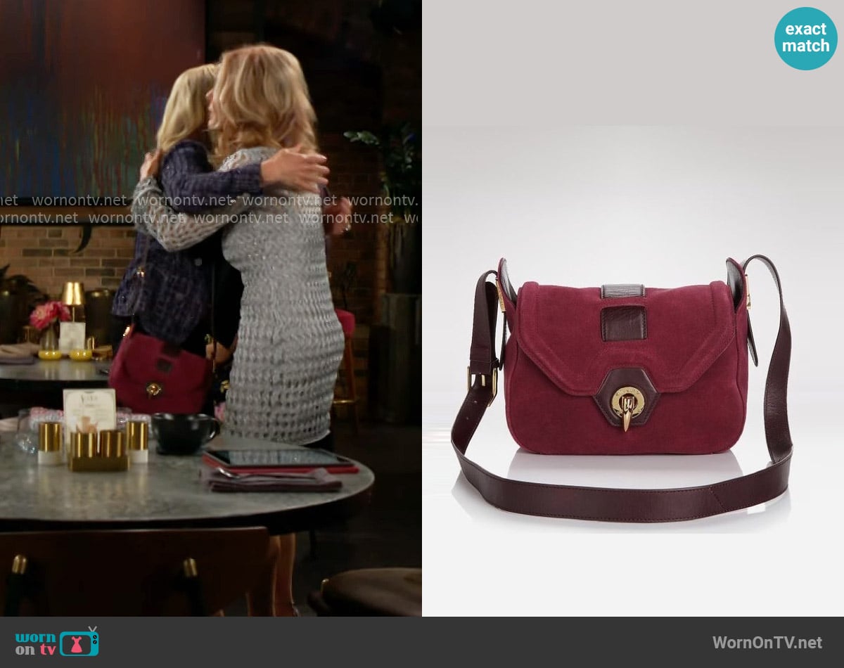 Rachel Zoe Crossbody Bag worn by Christine Blair Williams (Lauralee Bell) on The Young and the Restless