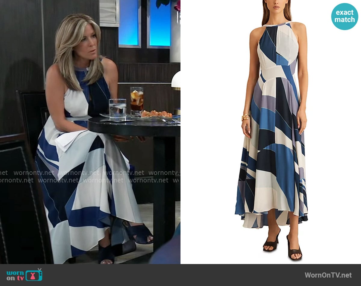 Reiss Imogen Dress worn by Carly Spencer (Laura Wright) on General Hospital