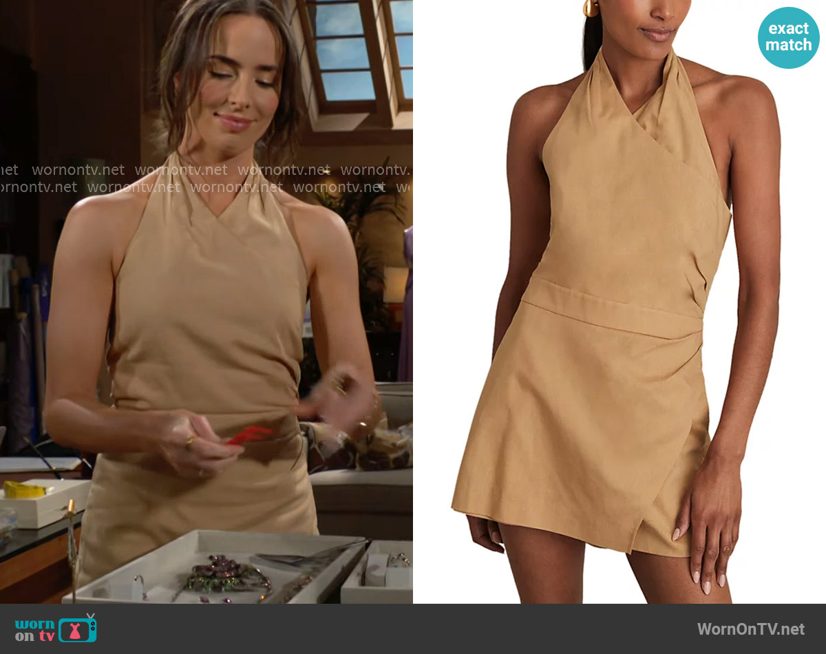 Reiss Pia Skort Playsuit worn by Ivy Forrester (Ashleigh Brewer) on The Bold and the Beautiful