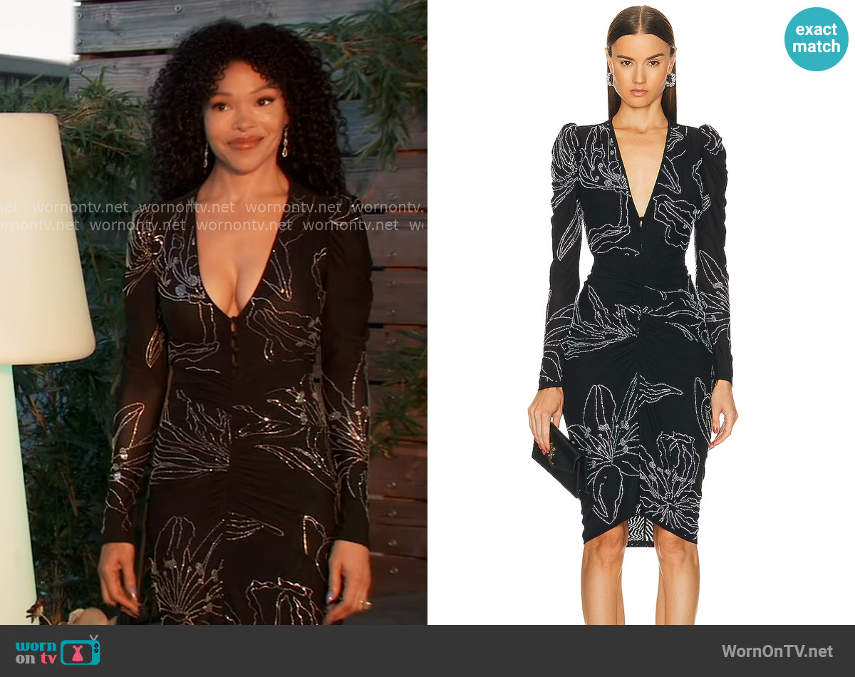 Rococo Sands Dream Midi Dress worn by Portia Robinson (Brook Kerr) on General Hospital