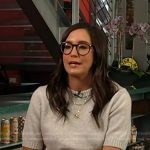 Savannah’s grey short sleeve sweater on Today