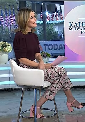 Savannah’s pink sandals on Today