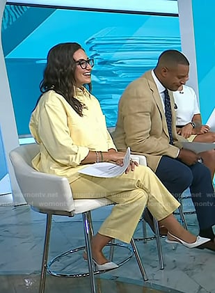 Savannah’s white slingback pumps on Today