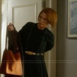 Miranda’s green studded dress on And Just Like That