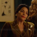 Seema’s gold velvet pajama robe on And Just Like That