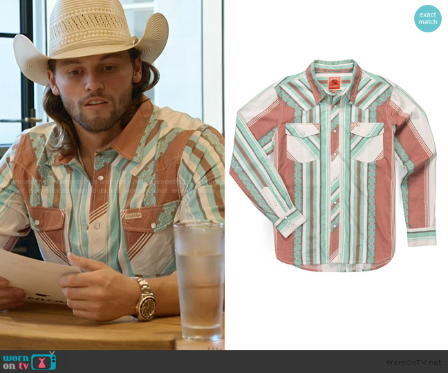 Sendero The Wyatt Pearl Snap Long Sleeve Shirt worn by Jesse McBee on The McBee Dynasty Real American Cowboys