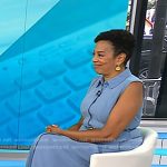 Sharon Epperson’s blue sleeveless shirtdress on Today