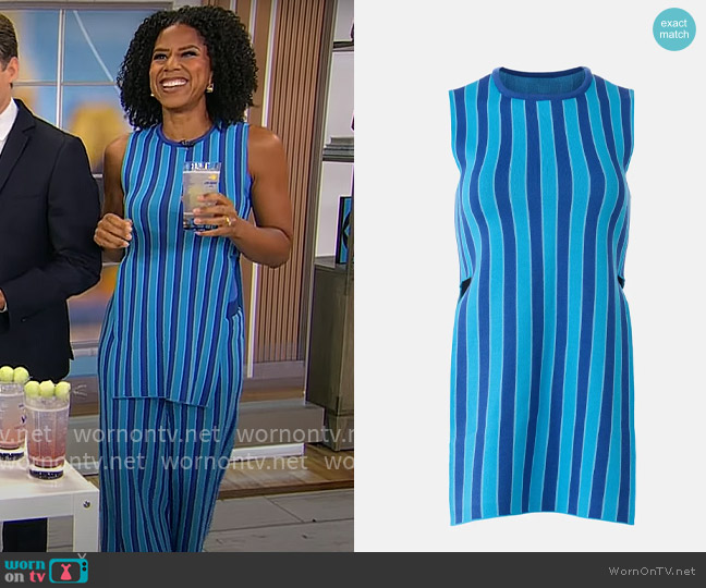 Simon Miller x RTR Canoga Knit Top worn by Adriana Diaz on CBS Mornings