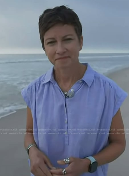Stephanie’s blue top on Today