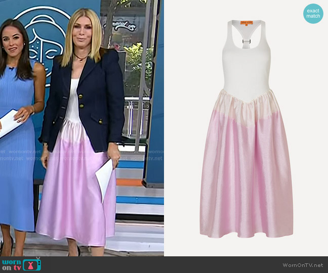 Stine Goya Tank Hybrid Long Dress in Pastel Pink worn by Jill Martin on Today