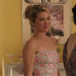Taylor’s floral strapless bow dress on The Summer I Turned Pretty