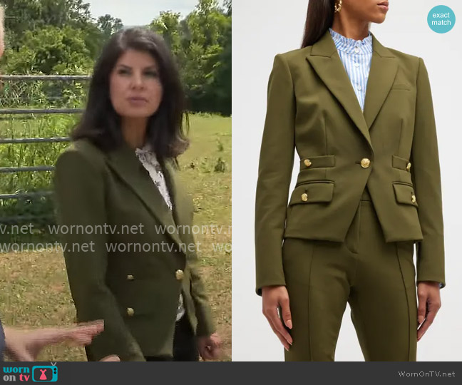 Veronica Beard Roya Dickey Jacket worn by Natalie Brand on CBS Mornings