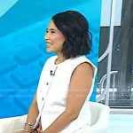 Vicky’s white tweed vest on Today