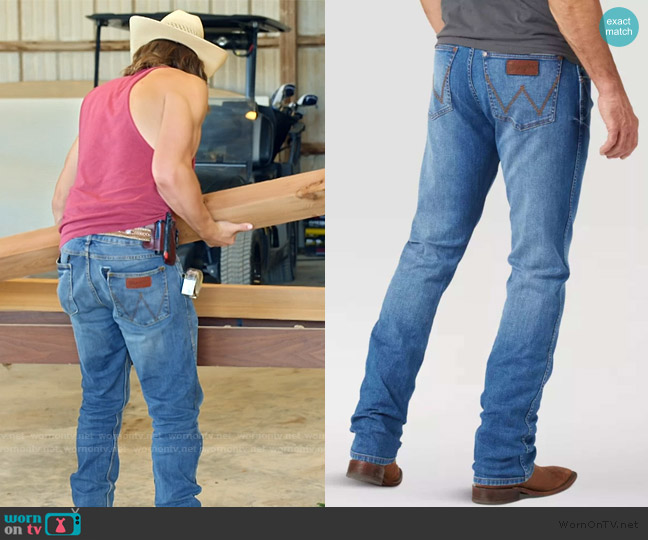 Wrangler Denim Jeans worn by Jesse McBee on The McBee Dynasty Real American Cowboys