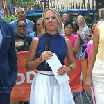 Dylan’s white scalloped midi skirt on Today