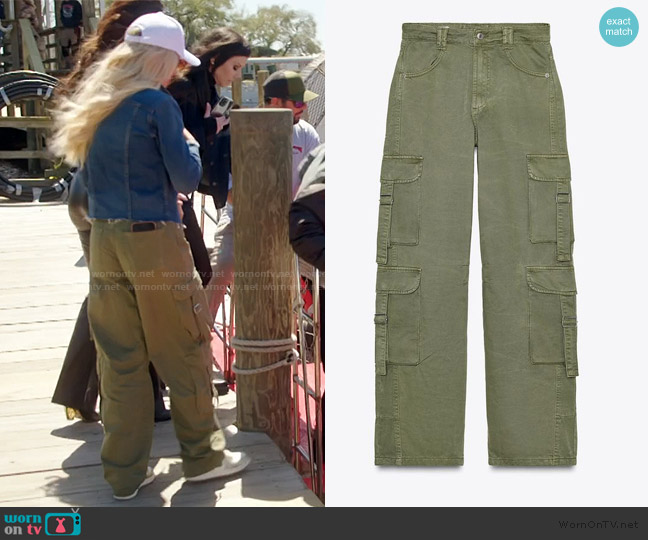 Zara TRF Cargo Pants worn by Jennifer Pedranti on The Real Housewives of Orange County
