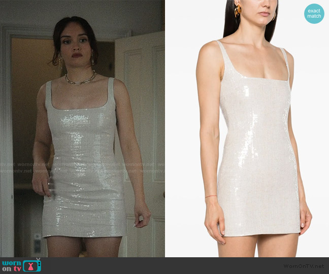 16 Arlington Sior sequined minidress worn by Cherry Laine (Olivia Cooke) on The Girlfriend
