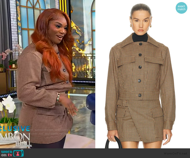 A.L.C. Blake Jacket worn by Claressa Shields on Tamron Hall Show