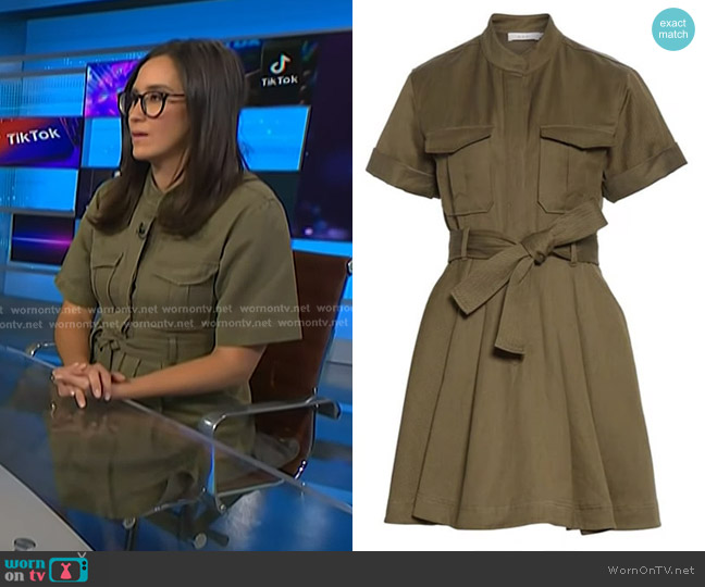 A.L.C. Bryn Belted A-Line Dress worn by Savannah Sellers on NBC News Daily